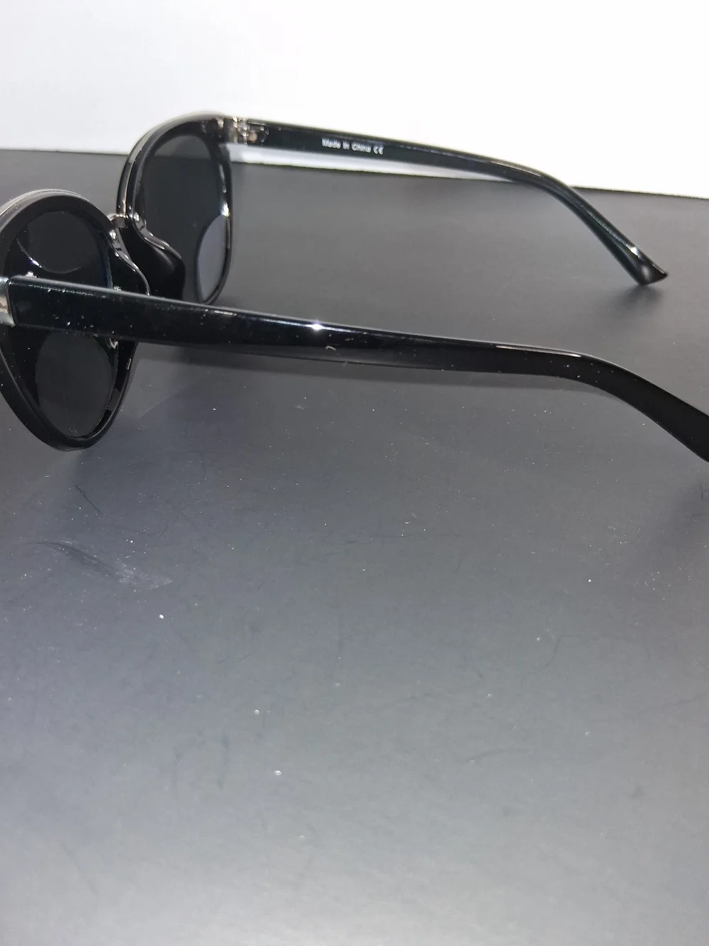 Black Frame Blue Lens Women's Sunglasses
